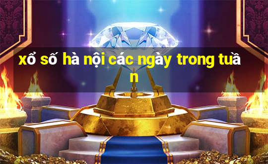 xổ số hà nội các ngày trong tuần