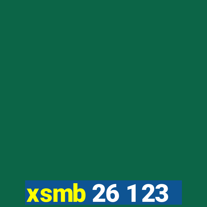 xsmb 26 1 23