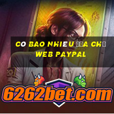 Có bao nhiêu địa chỉ web PayPal