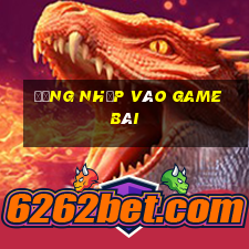 Đăng nhập vào game bài