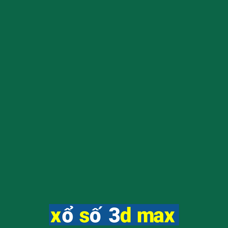 xổ số 3d max