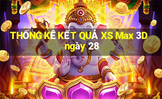 THỐNG KÊ KẾT QUẢ XS Max 3D ngày 28