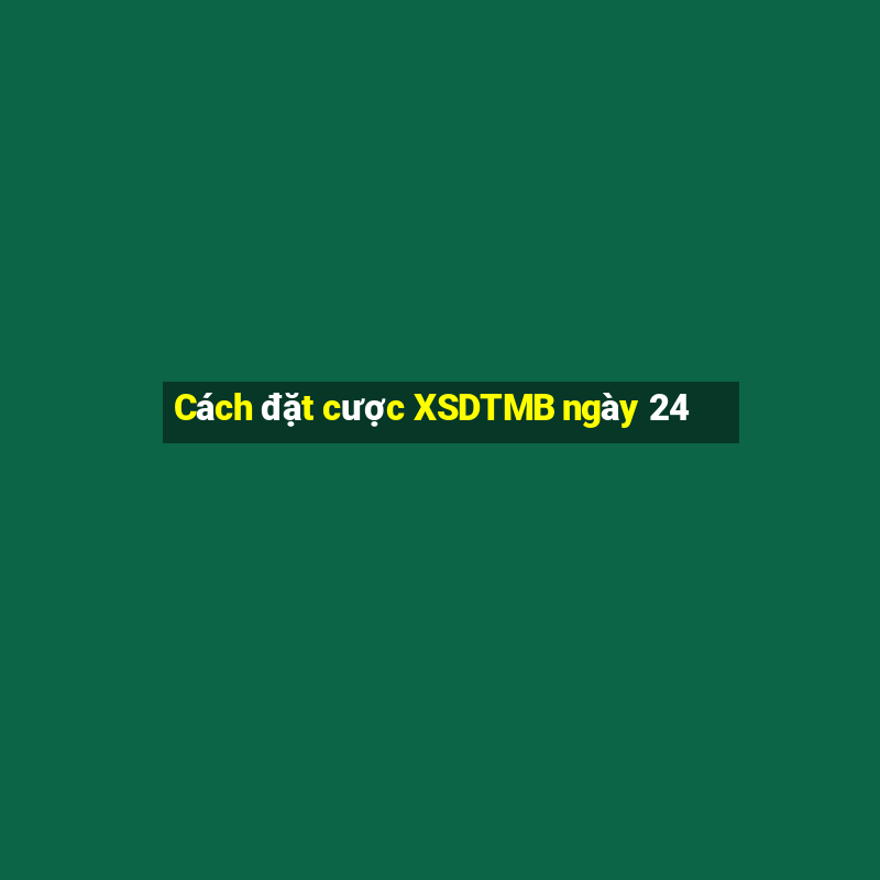 Cách đặt cược XSDTMB ngày 24