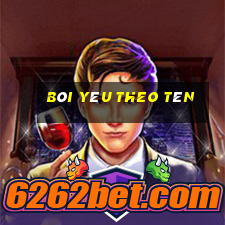 bói yêu theo tên