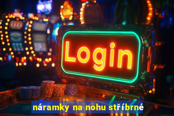 náramky na nohu stříbrné