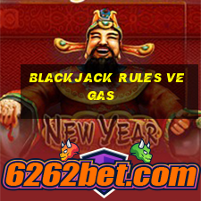 blackjack rules vegas