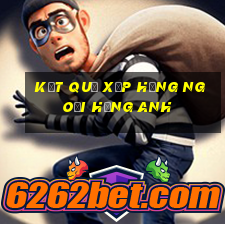 kết quả xếp hạng ngoại hạng anh