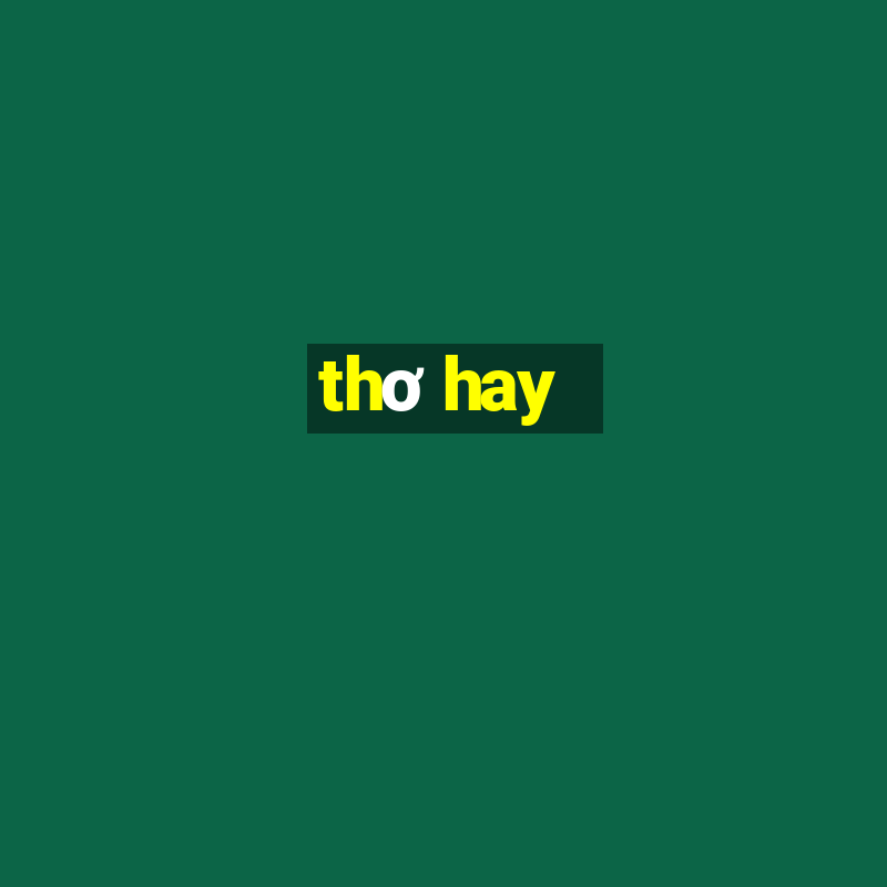 thơ hay