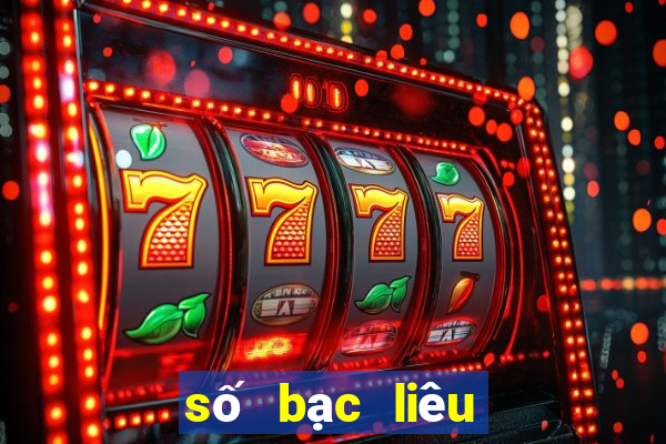 số bạc liêu chiều nay