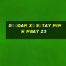 Dự Đoán Xổ Số Tây Ninh ngày 23