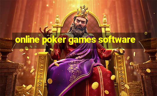 online poker games software