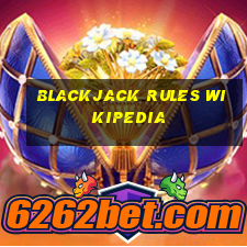 blackjack rules wikipedia