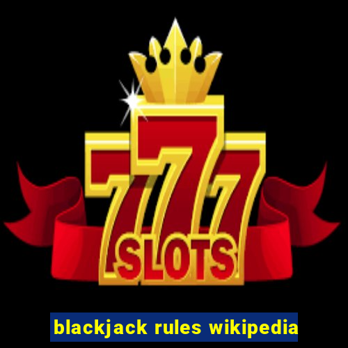 blackjack rules wikipedia