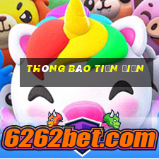 thông báo tiền điện