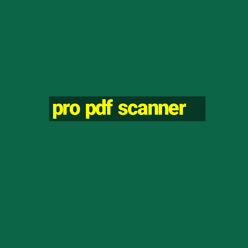 pro pdf scanner