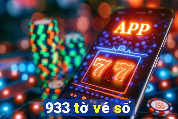 933 tờ vé số