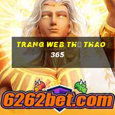 Trang web thể thao 365