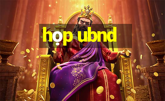 họp ubnd