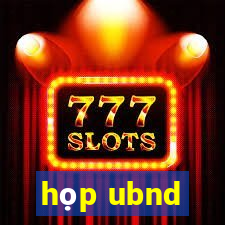 họp ubnd