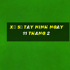 xổ số tây ninh ngày 11 tháng 2