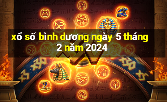 xổ số bình dương ngày 5 tháng 2 năm 2024