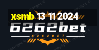 xsmb 13 11 2024