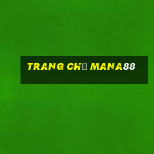 Trang Chủ Mana88