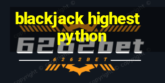 blackjack highest python