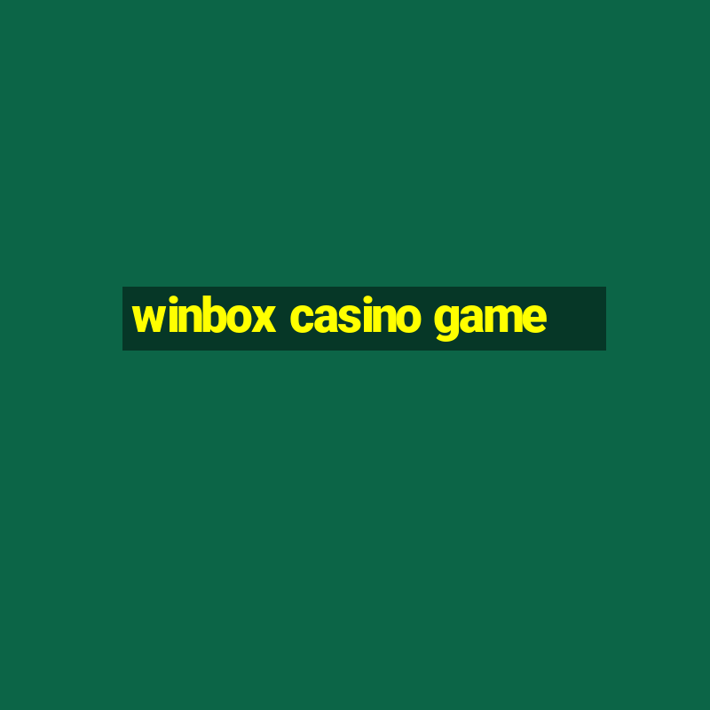 winbox casino game