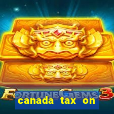 canada tax on lottery winnings