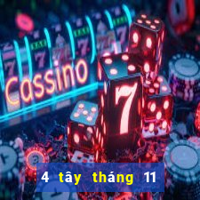 4 tây tháng 11 xổ số miền nam