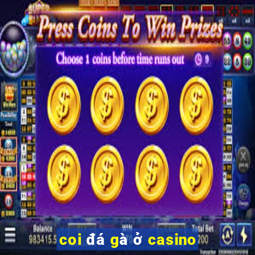 coi đá gà ở casino