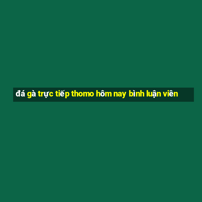 đá gà trực tiếp thomo hôm nay bình luận viên