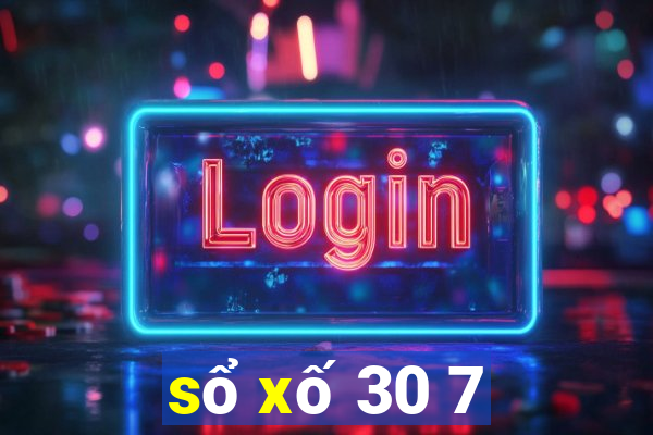 sổ xố 30 7