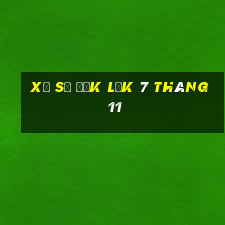 xổ số đắk lắk 7 tháng 11