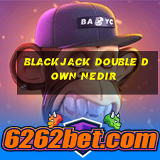 blackjack double down nedir