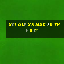 Kết quả XS Max 3D thứ bảy