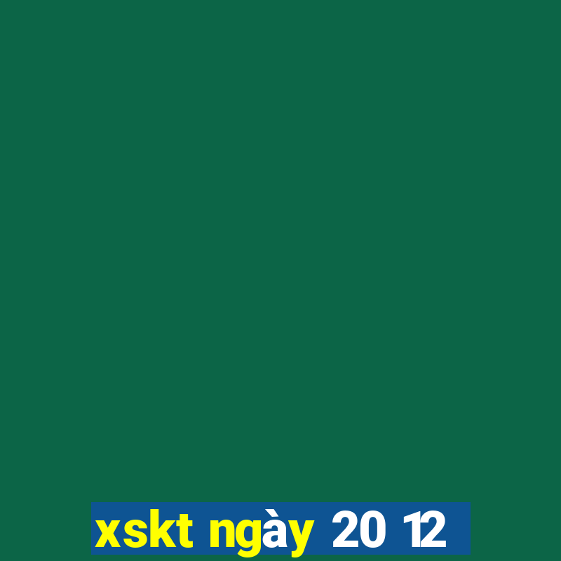 xskt ngày 20 12