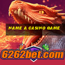 name a casino game