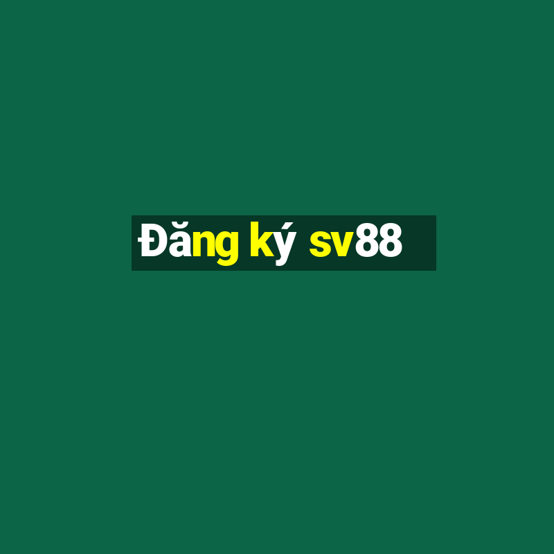 Đăng ký sv88