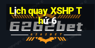 Lịch quay XSHP Thứ 6