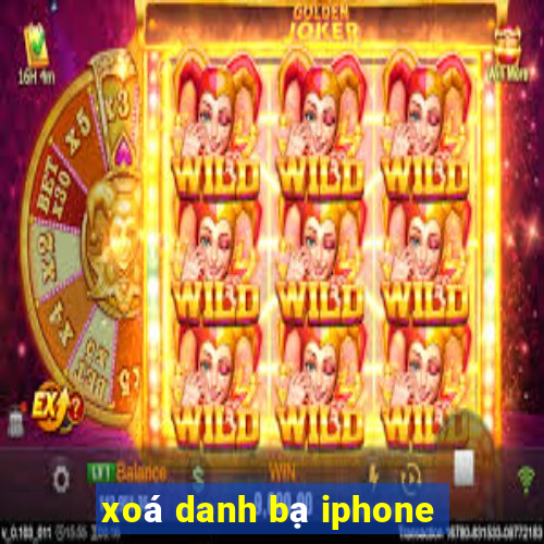 xoá danh bạ iphone