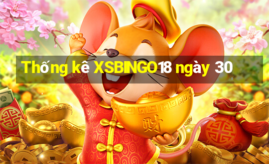 Thống kê XSBINGO18 ngày 30