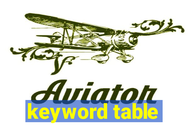 keyword table