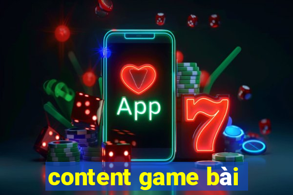 content game bài