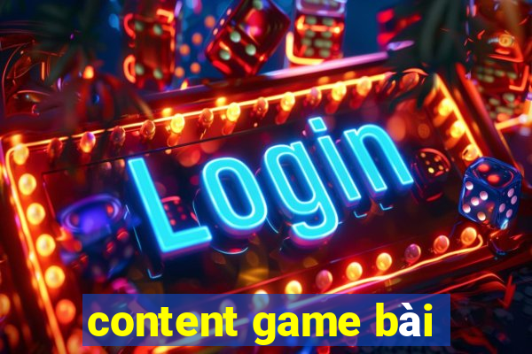 content game bài