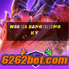 W88 Đại bàng đỏ đăng ký