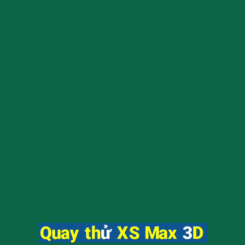 Quay thử XS Max 3D