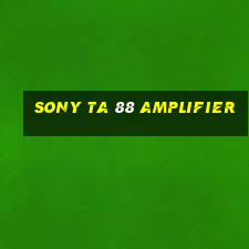 sony ta 88 amplifier