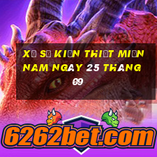 xổ số kiến thiết miền nam ngày 25 tháng 09